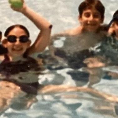 Just a couple kids hanging out in the mid 90’s