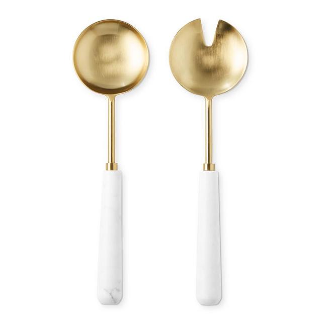 Marble Salad Servers