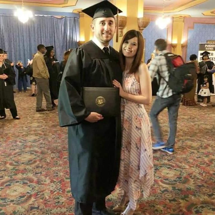 Michael's graduation in Indianapolis.