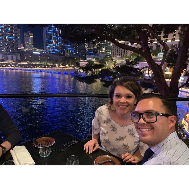 We got engaged in Vegas! We shared the moment with awesome friends and great views!