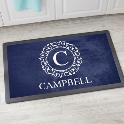Circle & Vine 20-Inch x 35-Inch Monogram Kitchen Mat