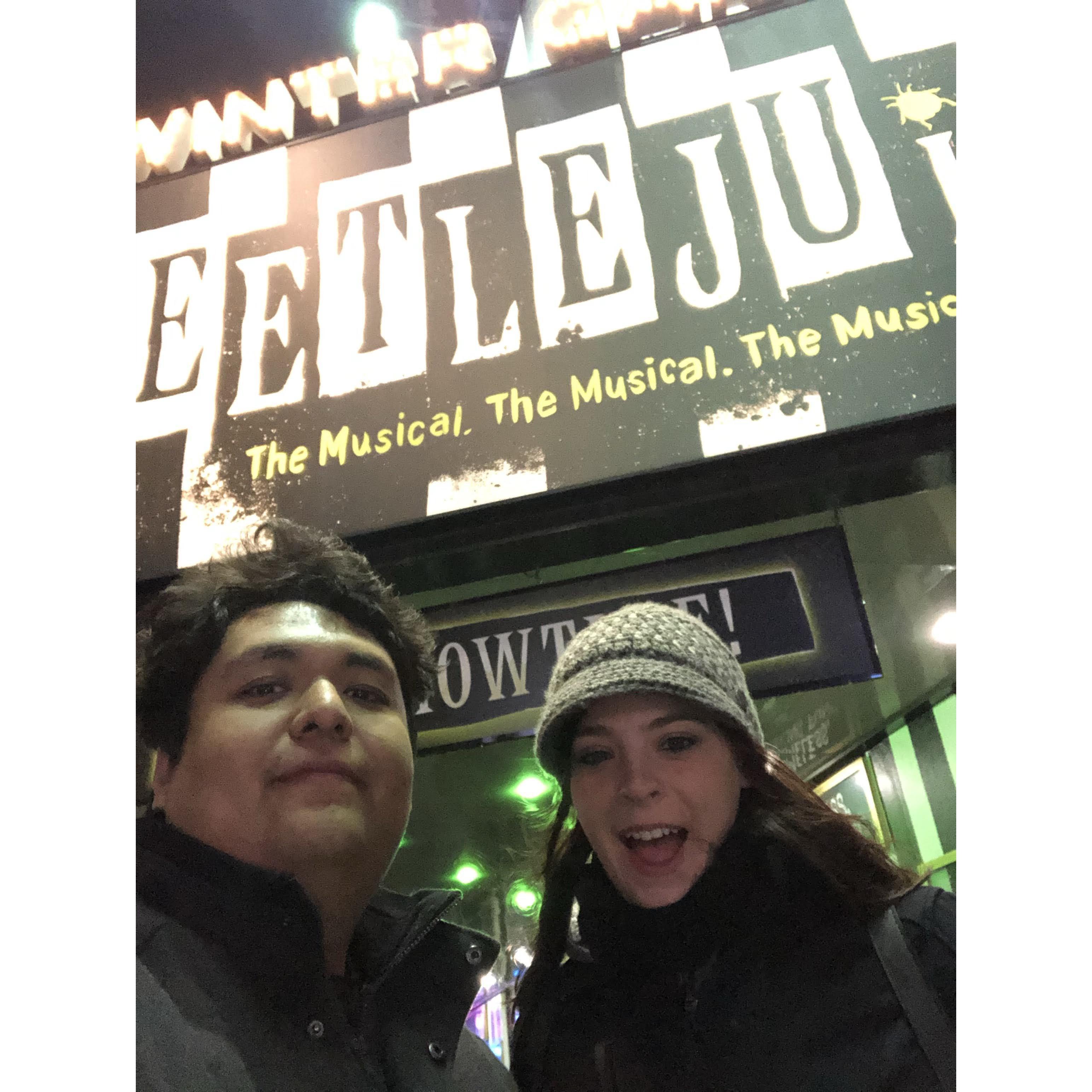 Beetlejuice the musical on Broadway!