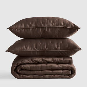 Bamboo Dream Quilt Set - Espresso, King/Cal King