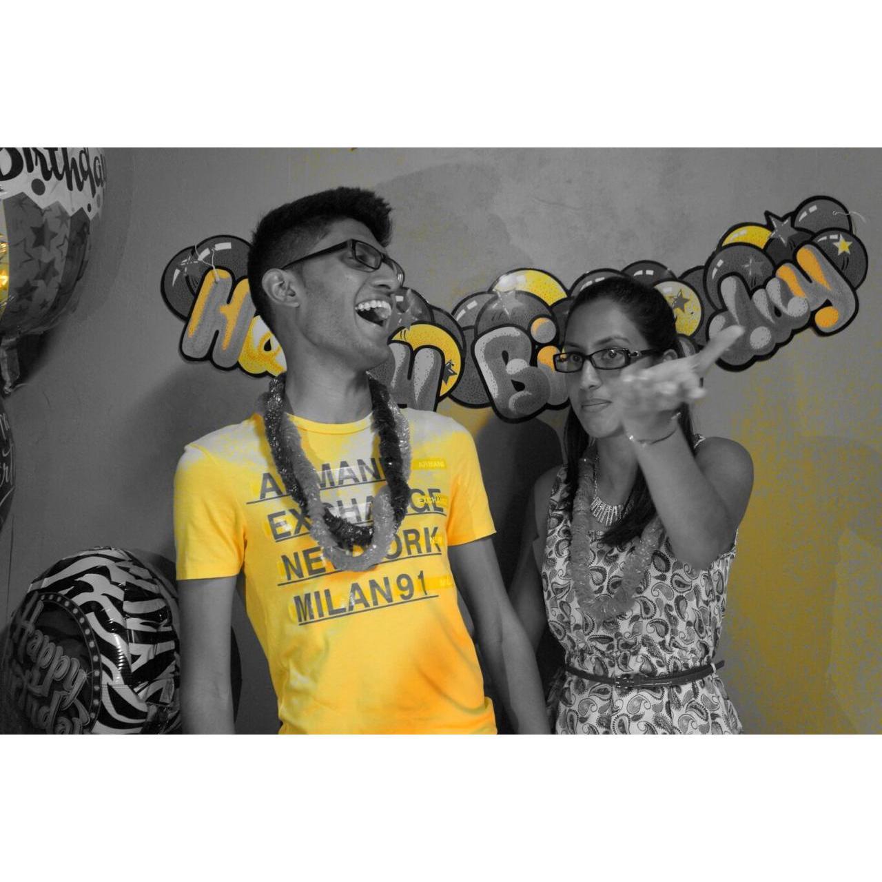 2015 - Celebrating Tiff's 18th birthday.