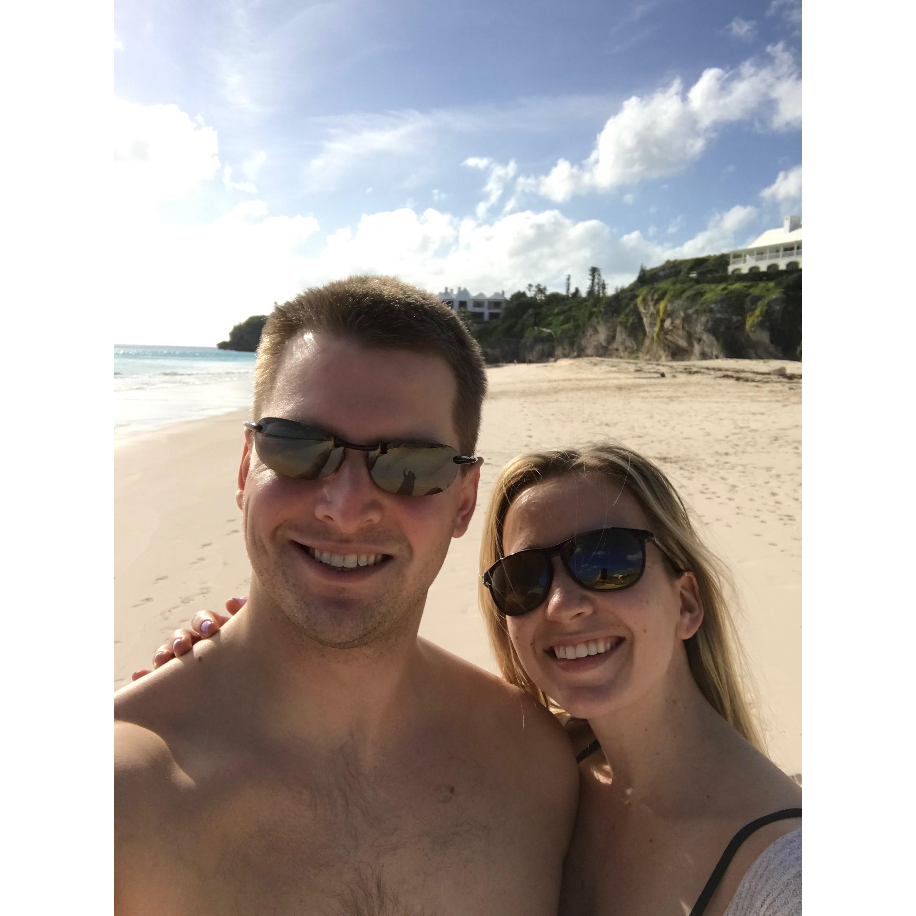 On Windsor Beach in Bermuda