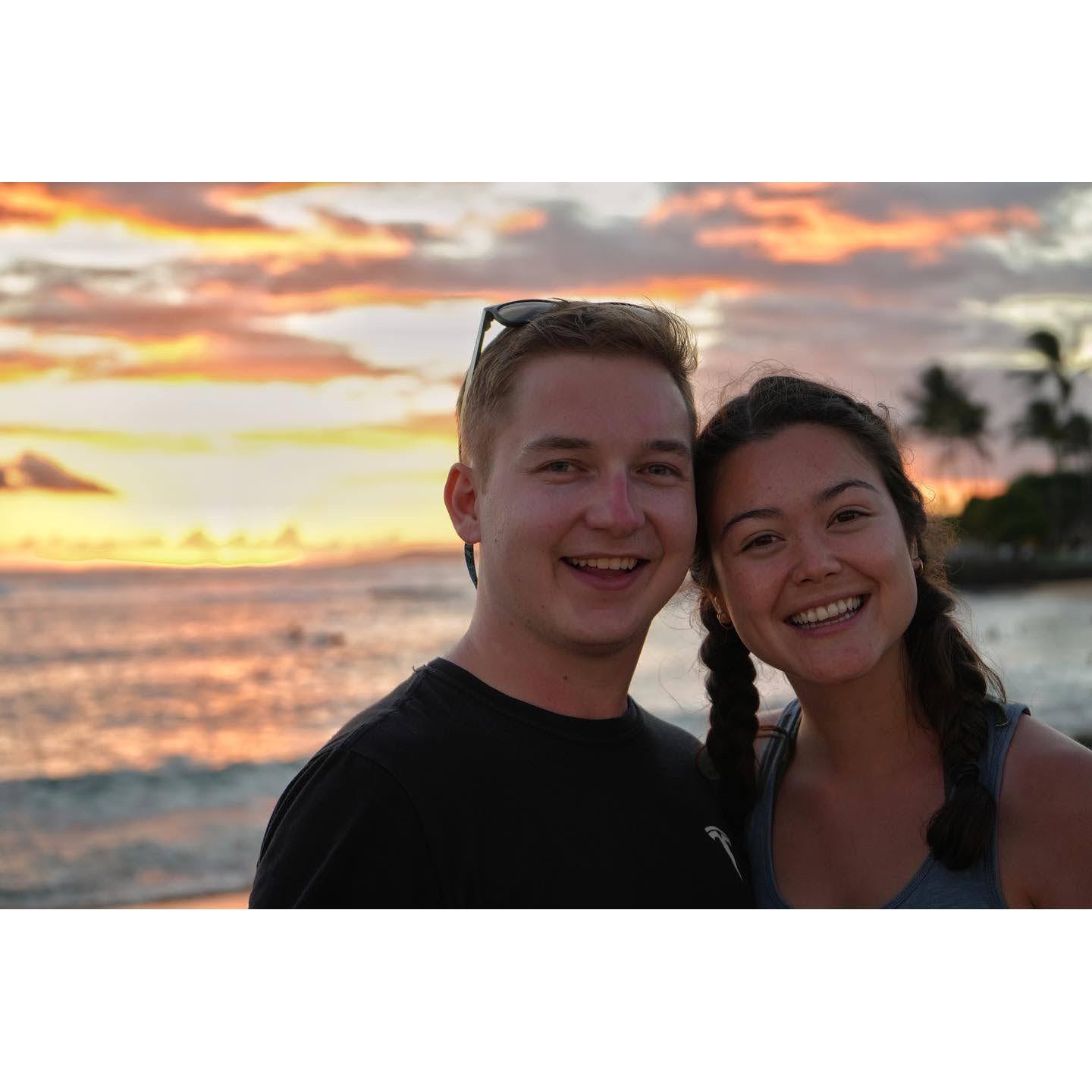 Owen joined a Harmon vacation for the first time to Kauai