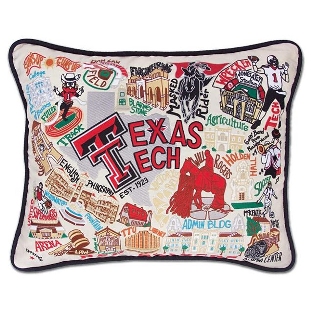 Catstudio Texas Tech University Collegiate Embroidered Decorative Throw Pillow