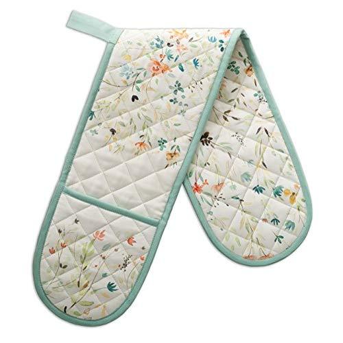 Maison d' Hermine Colmar 100% Cotton Double Oven Glove/Mitt 7.5 Inch by 35 Inch