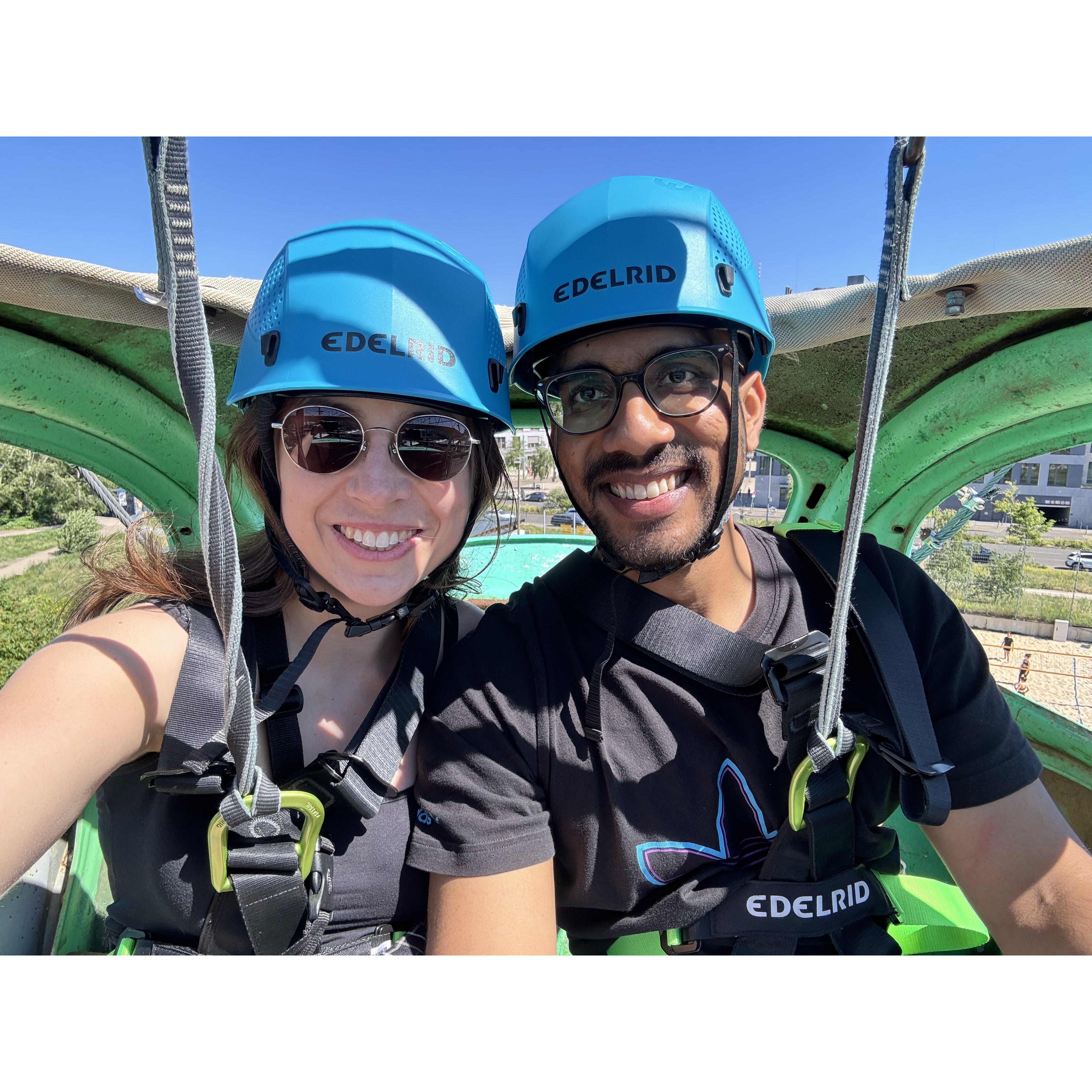 Hochseilgarten Berlin. | High ropes course Berlin.