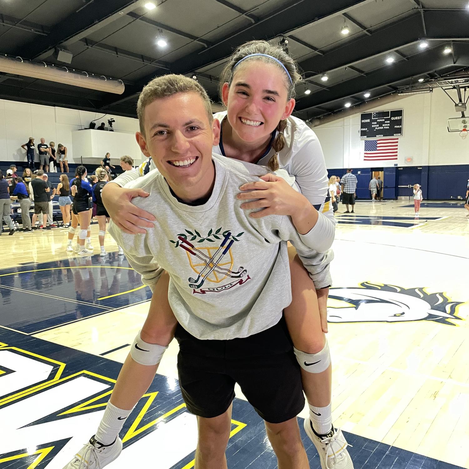 Throughout the next couple of years while Karli was at school Corban attended many of her volleyball games and has been such an amazing supporter.