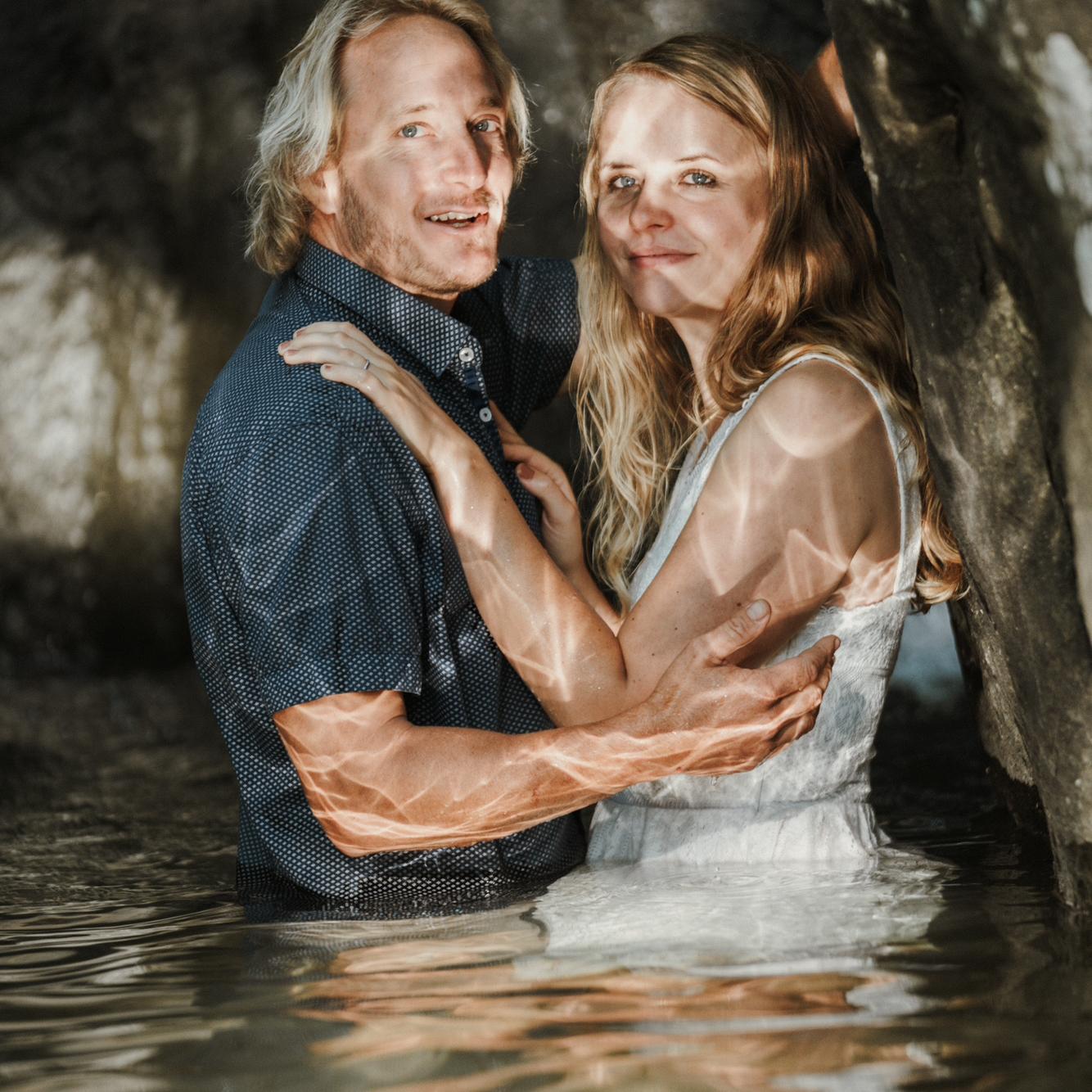 Our engagement photos taken by our friend Xavier Hazen at Glenn Falls, Tennessee.
