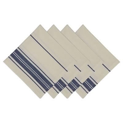 Blue Farm Fresh Stripe Napkin (Set Of 4)- Design Imports