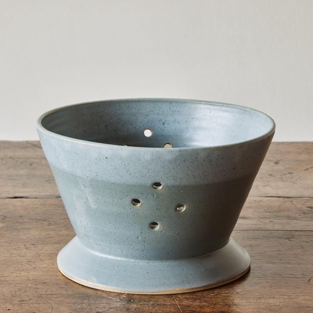 Nickey Kehoe, Stoneware Colander in Blue