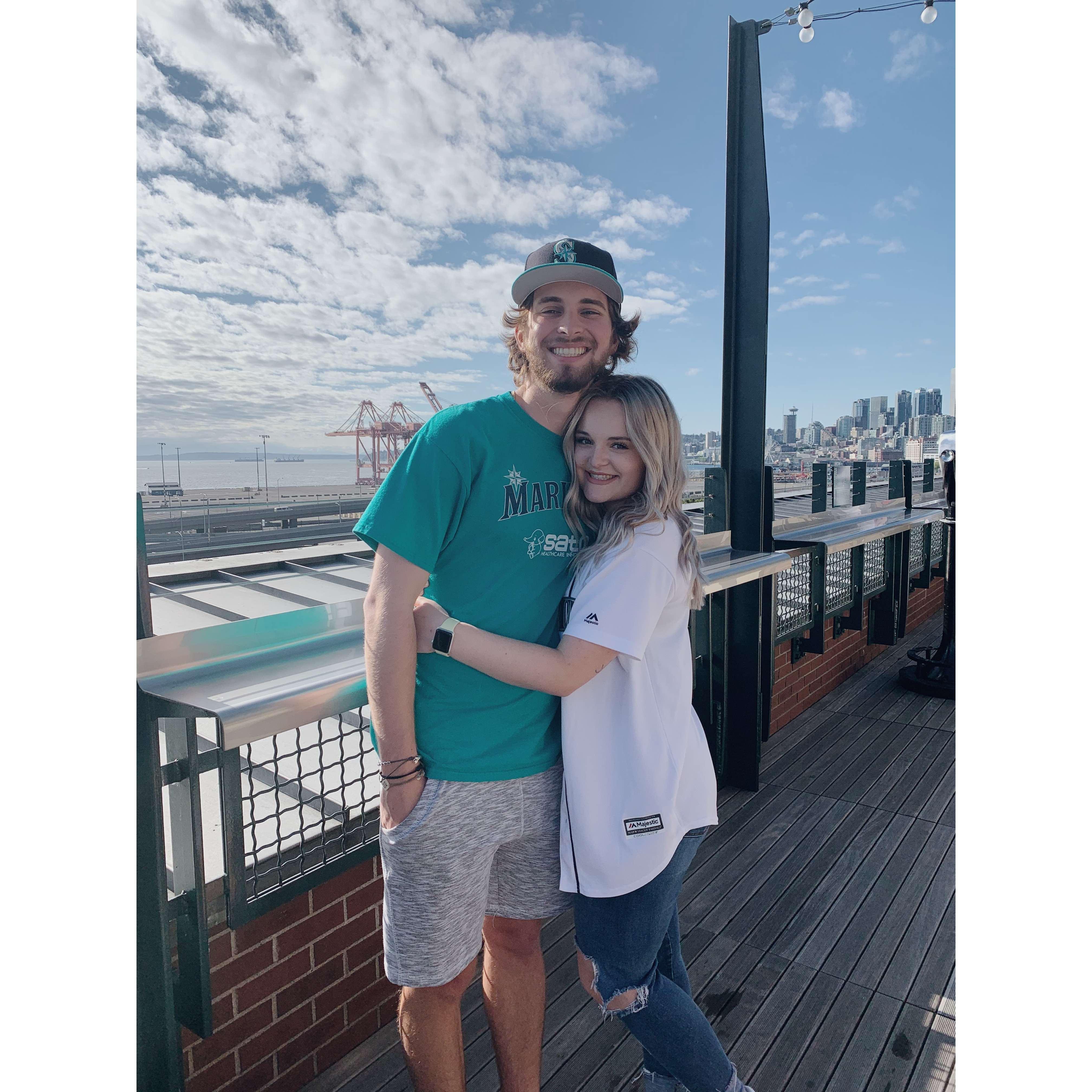 Our favorite activity to do together as a couple... go to Mariners games!