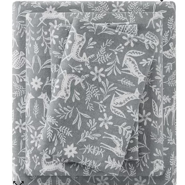 Extra Deep Pocket Cotton Flannel 4-Pc. Sheet Set, Queen