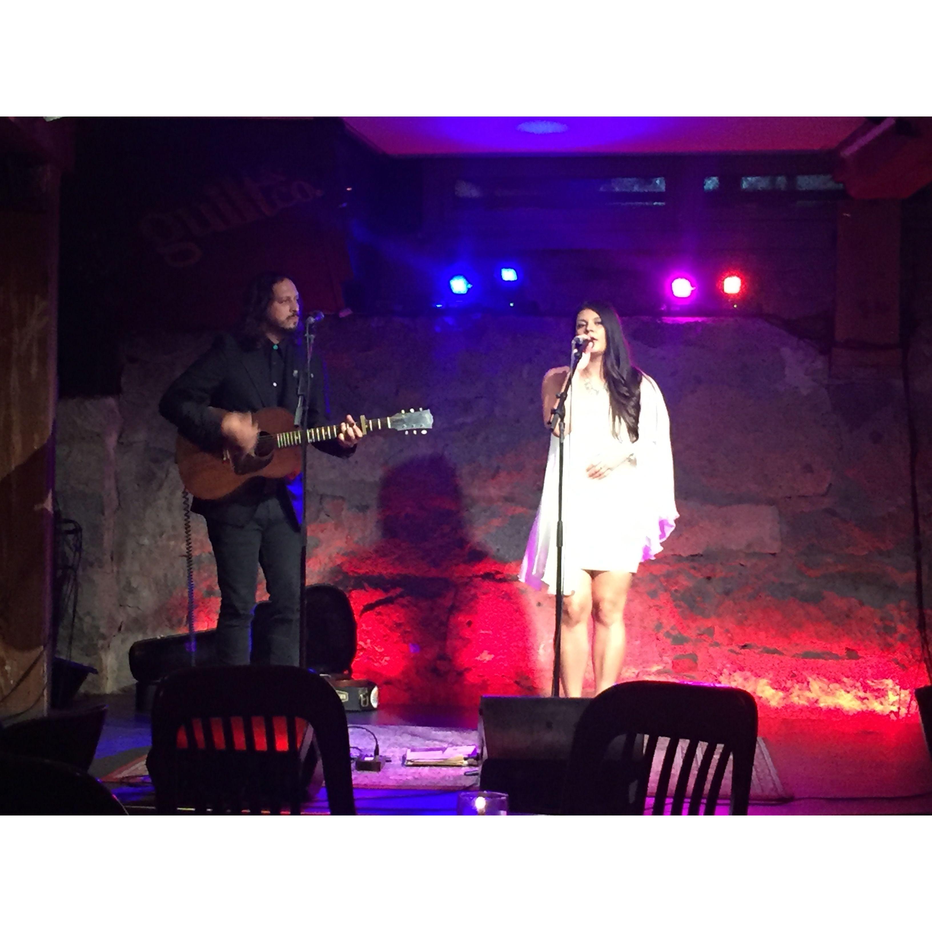 Performing in Vancouver B.C. at Guilt & Company