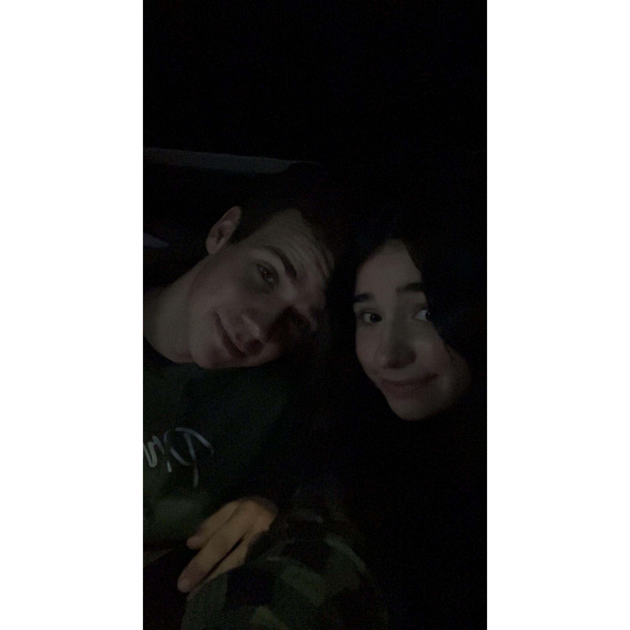 Our "First" date... we were hanging out for months before. We just missed our best friend.