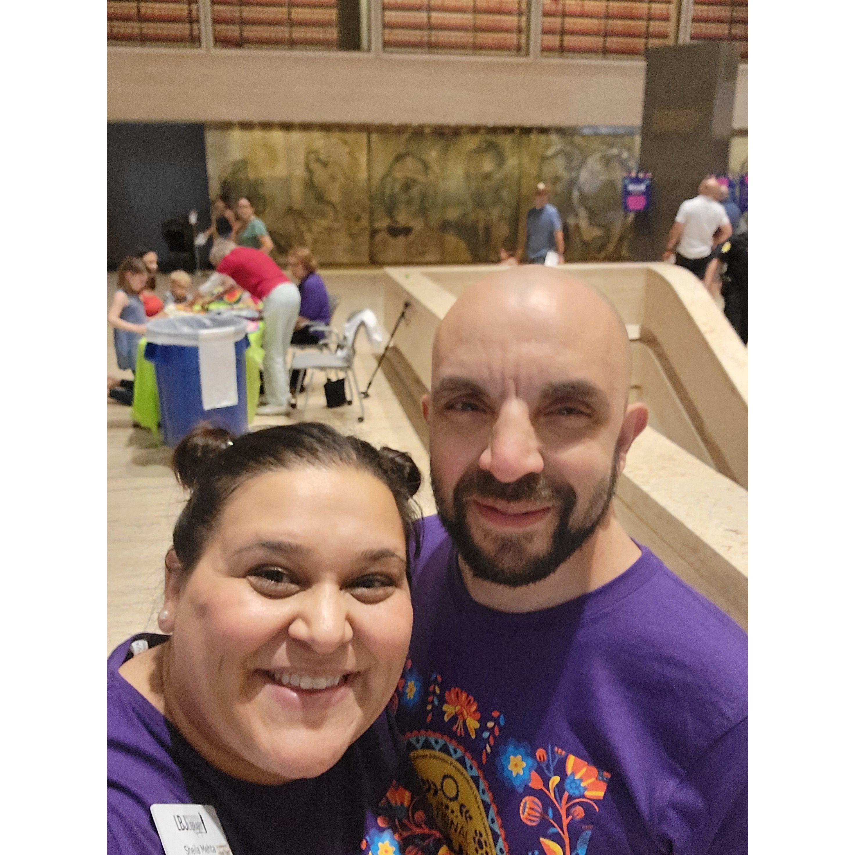 Jarrod is so kind-- he even helps/volunteers when Sheila has a big work event. Austin Museum Day (Sept. 2024)
