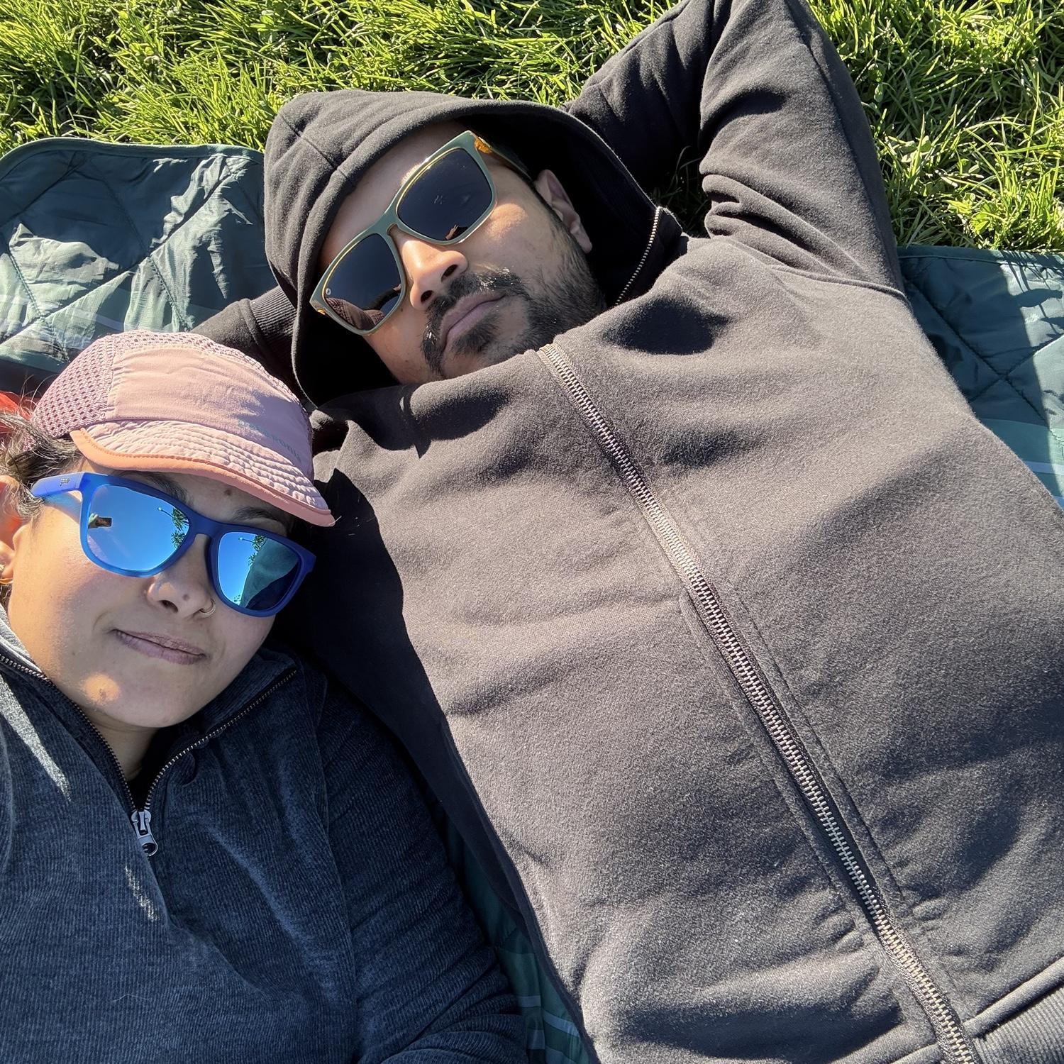 Chilling in Dolores park in San Francisco!