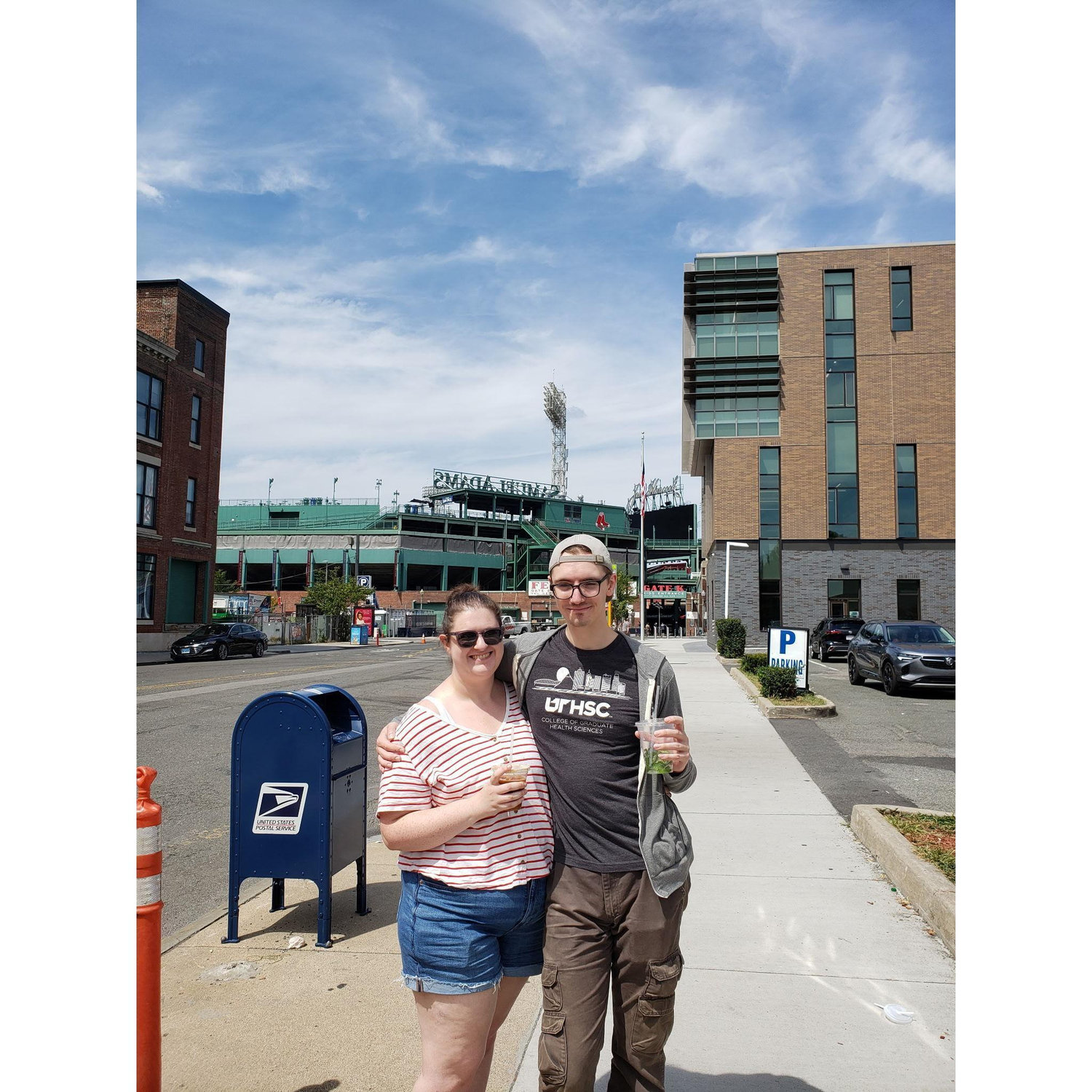 Our first visit to (the outside of) Fenway