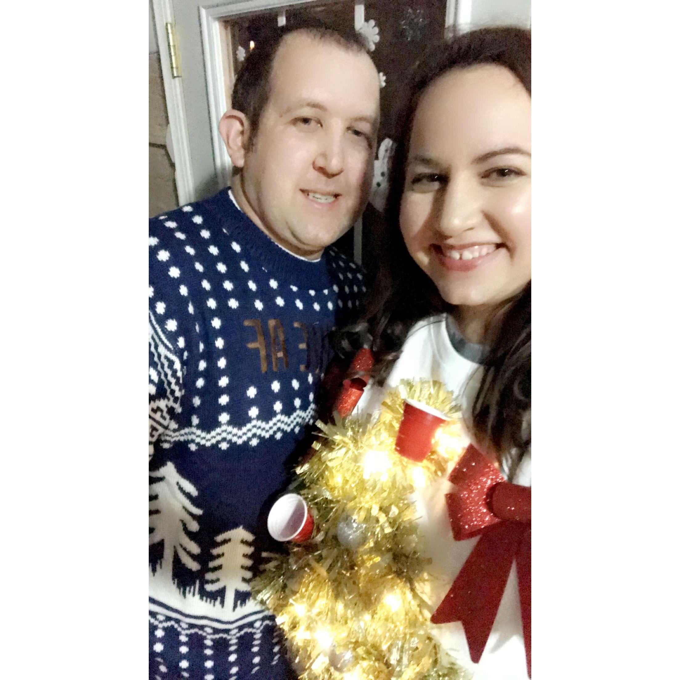 Hosting our first ugly sweater Christmas party!!!