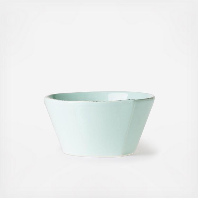 Set of 4 Vietri Lastra Aqua Stacking Cereal Bowl