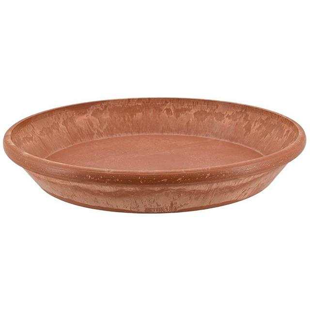 Arcadia Garden Products AP35TCM Single Slip Saucer 14" Terra Cotta Marble