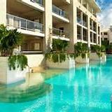 Swim up rooms that have a lounge chair right in the pool.