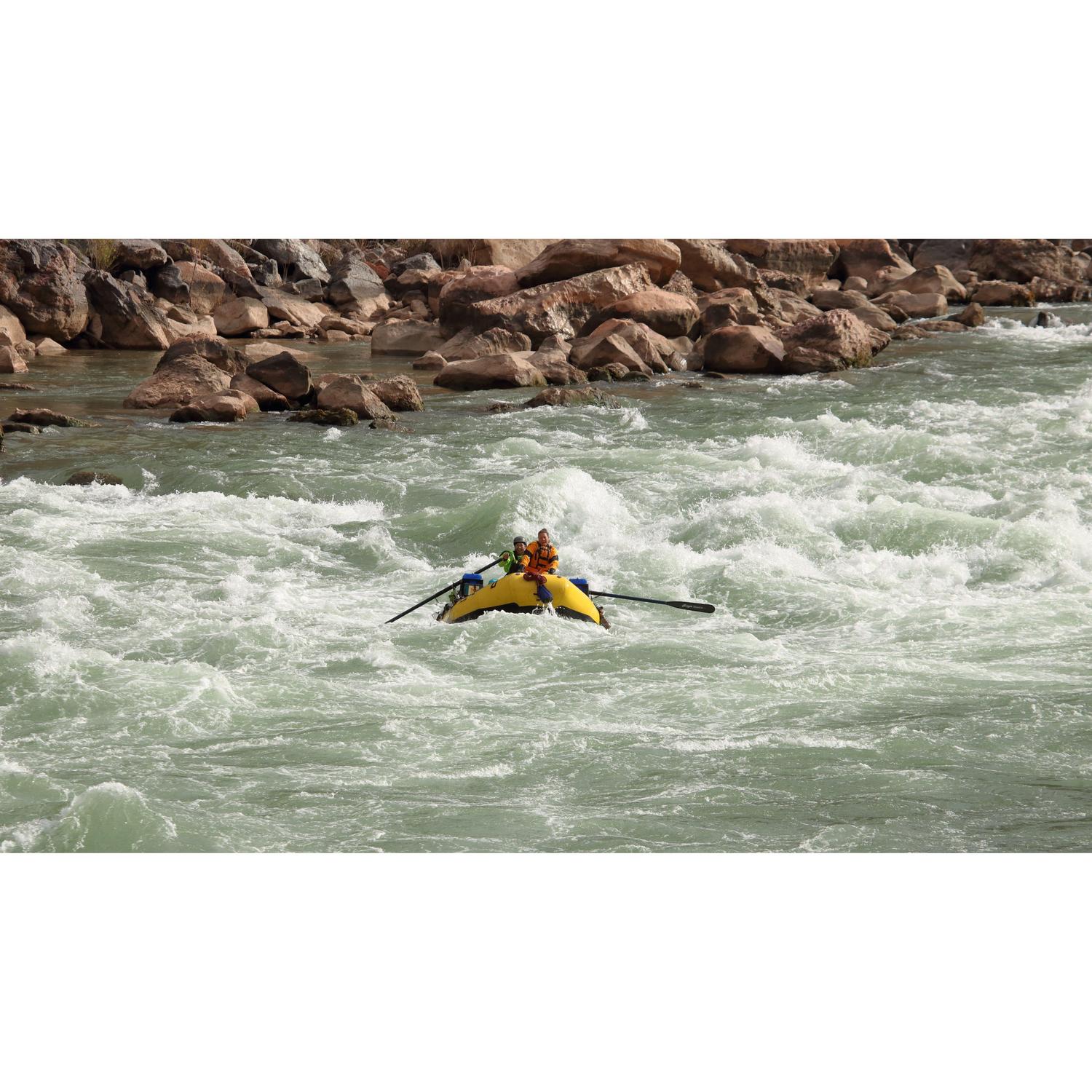 A backpacker snappd this incredible photo of us in Hermit Rapid in the Grand Canyon