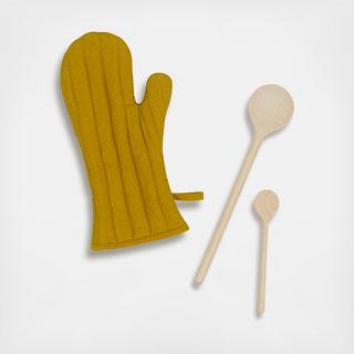 Simple Linen Oven Mitt
