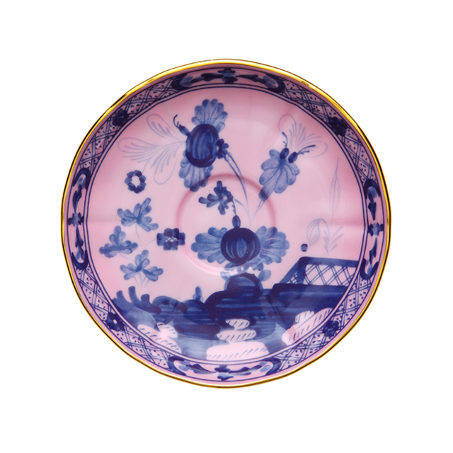 TEA SAUCERS AZALEAOriente Italiano - Set of Two