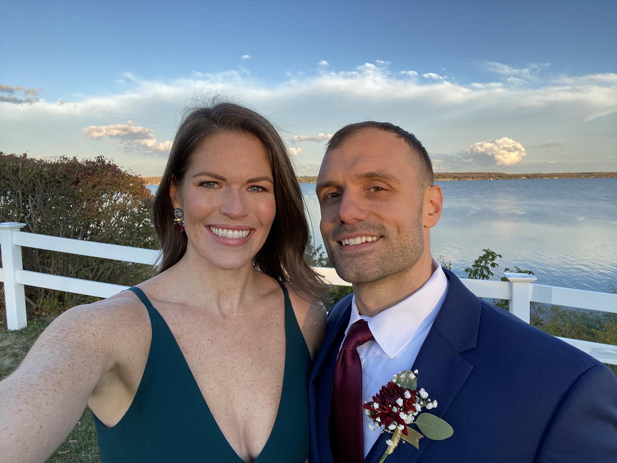 Visiting upstate NY for Nate's brother's wedding, 10/2020.