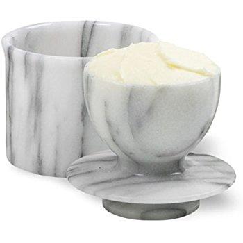 Norpro Butter Dish Crock Keeper Marble