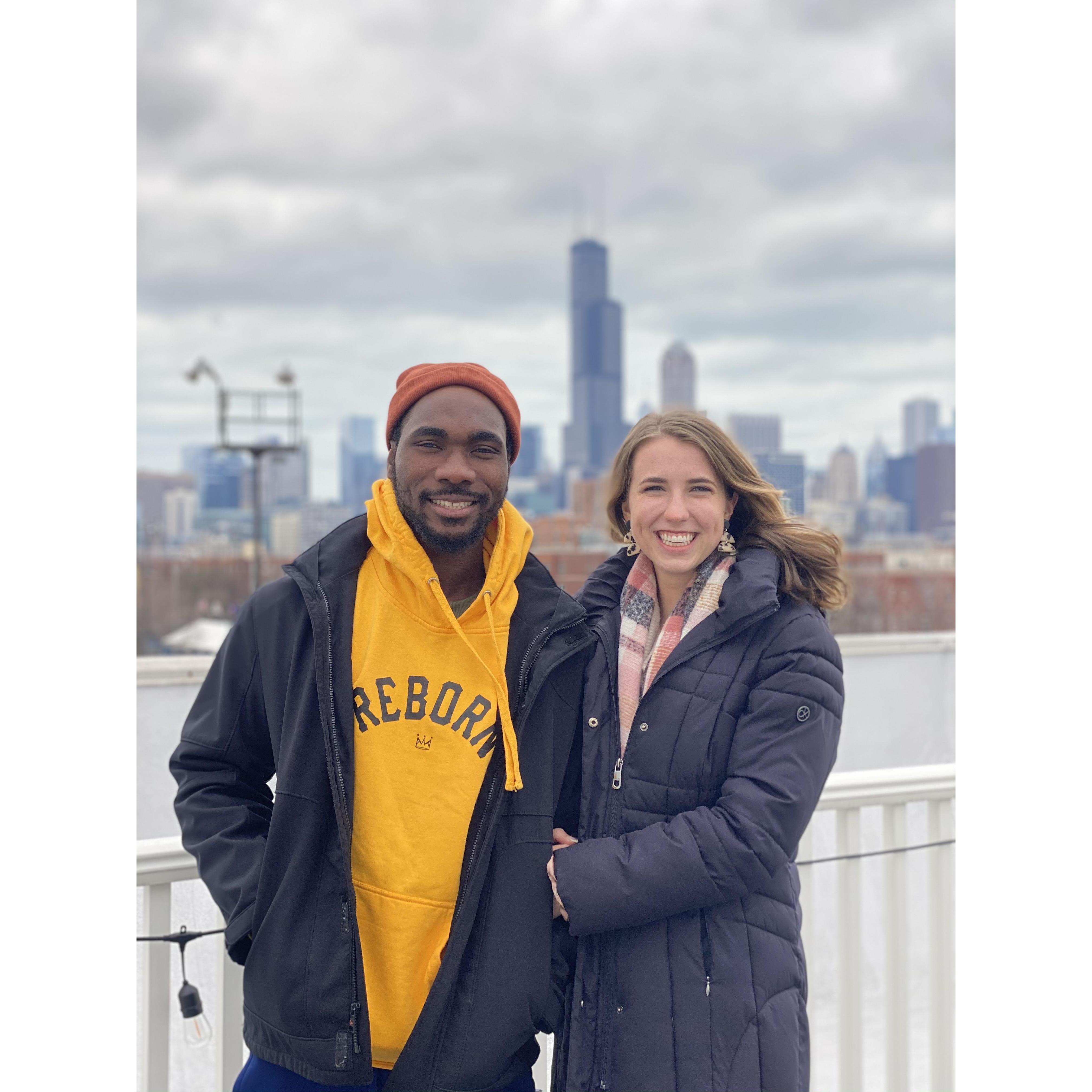 Our first trip to Chicago together!