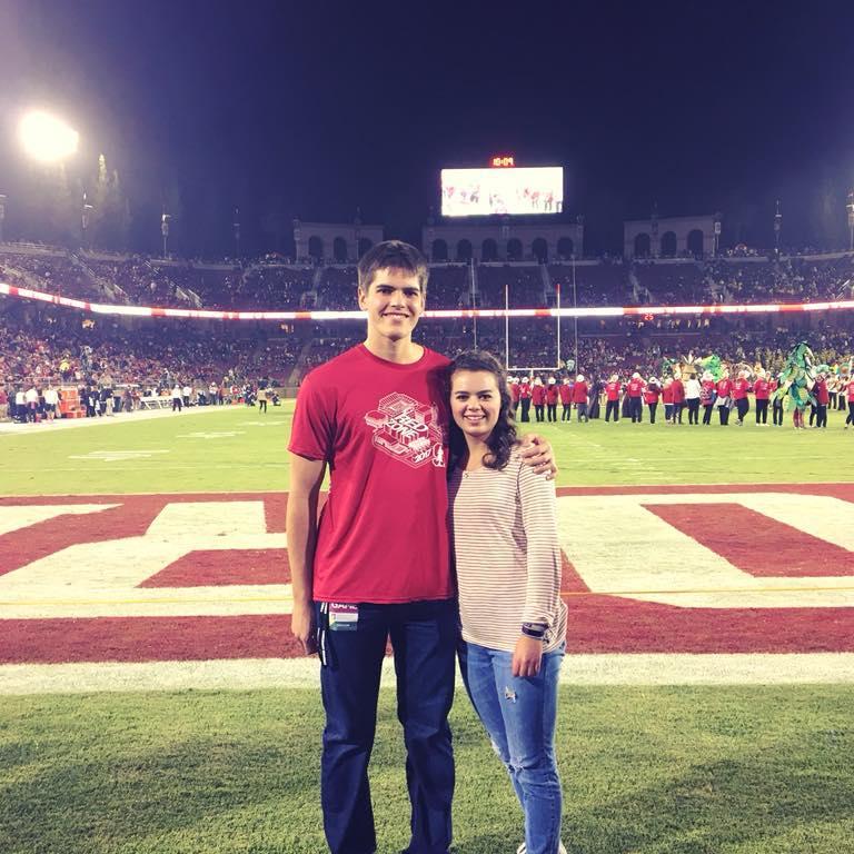 October 2017, Stanford, CA - Our first Stanford football game together while Kendall was home on fall break.