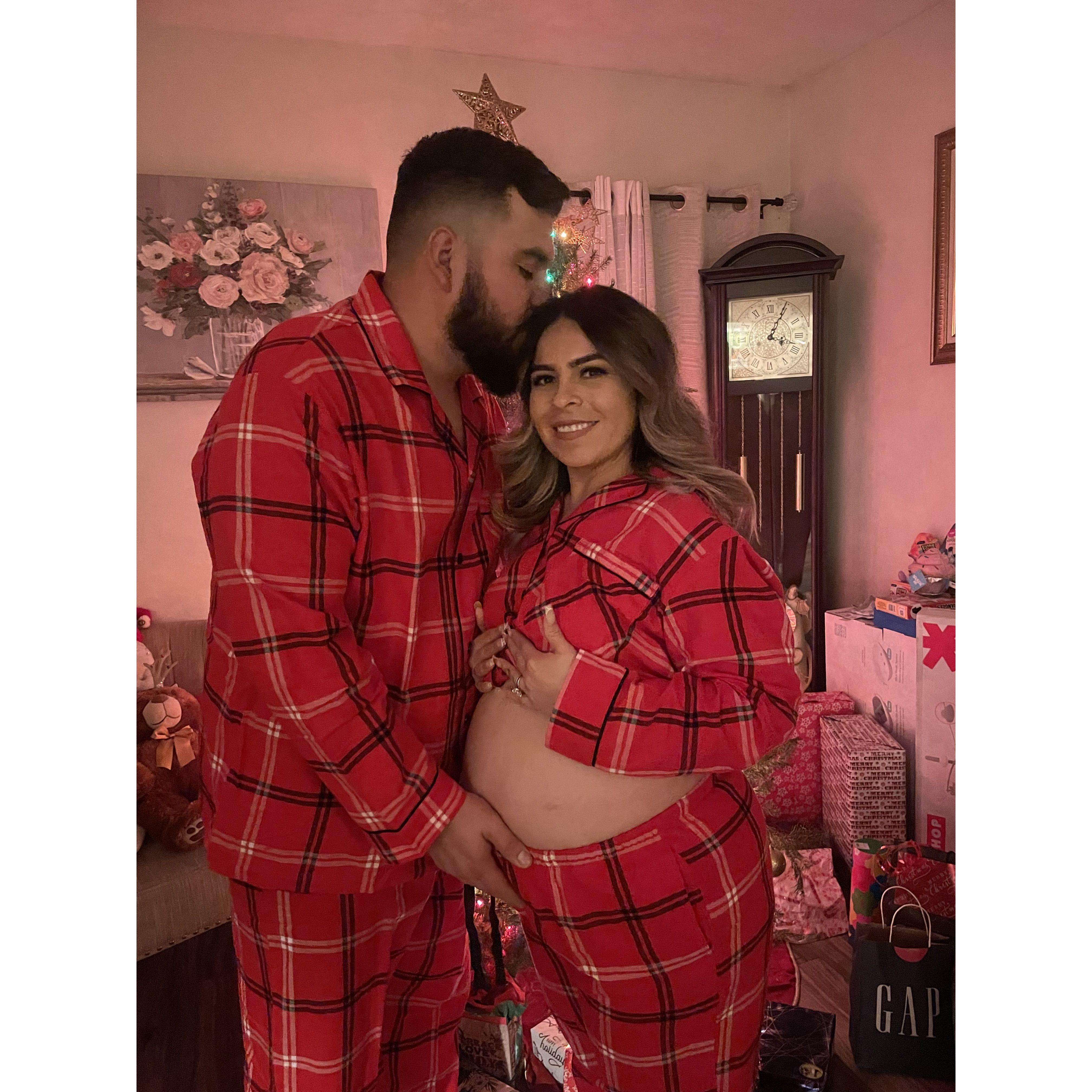 Christmas patiently waiting for baby BOY