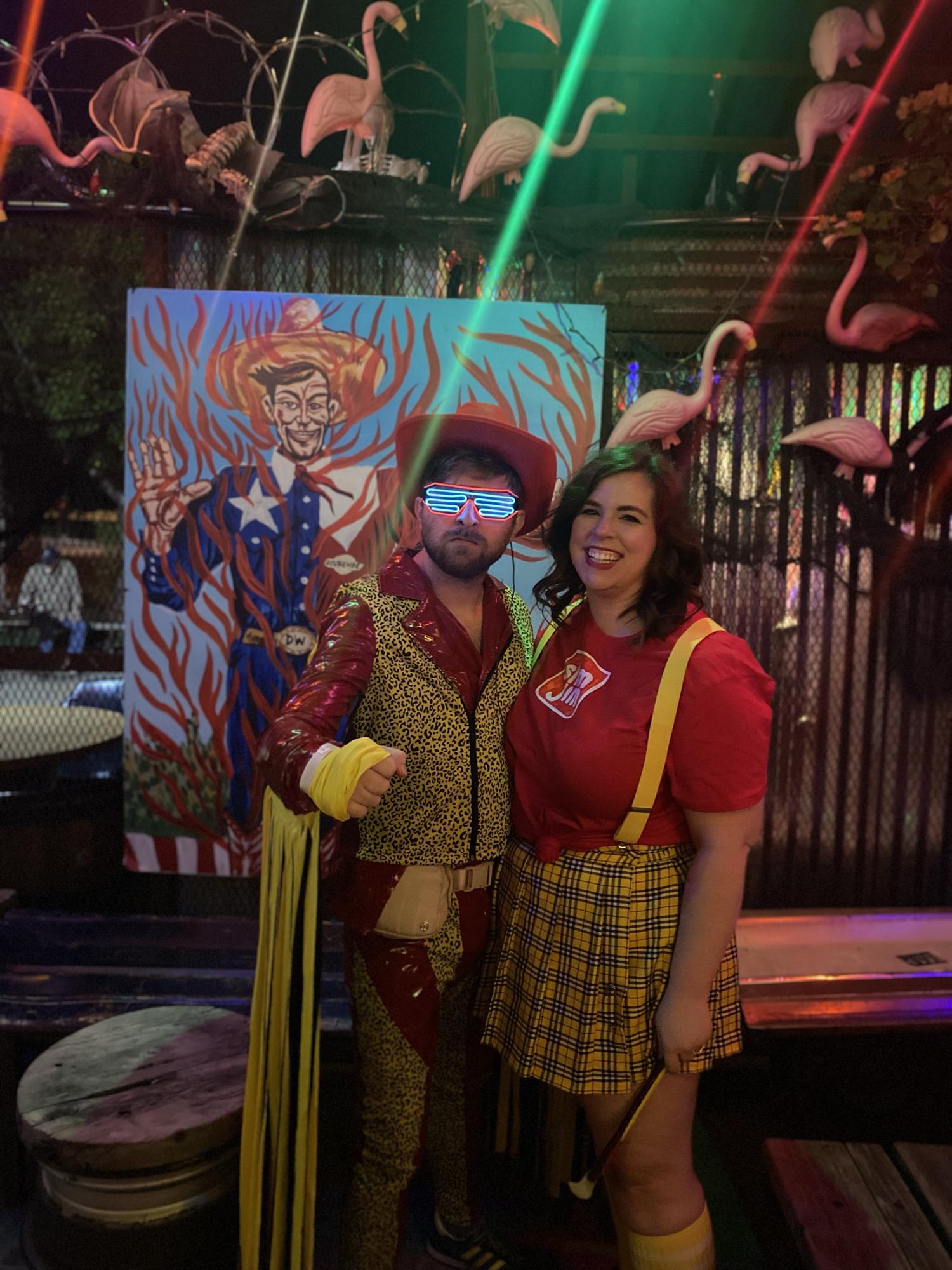Macho Man Randy Savage and “Slim Jim” (iykyk), Halloween 2021