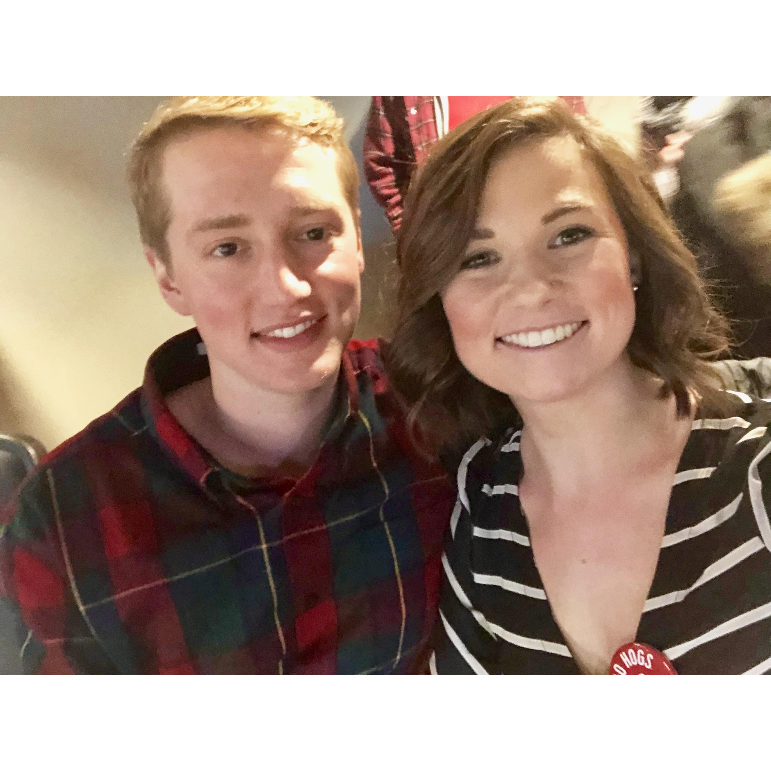 Razorback game in Fayetteville, wps!