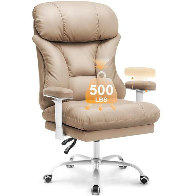 Estevo Office Chair,Executive Chair,Ergonomic Big and Tall Chairs 500lbs,Home Office Desk Chairs with Tilt Lock,Comfortable Chair with Adjustable Padded Armrests