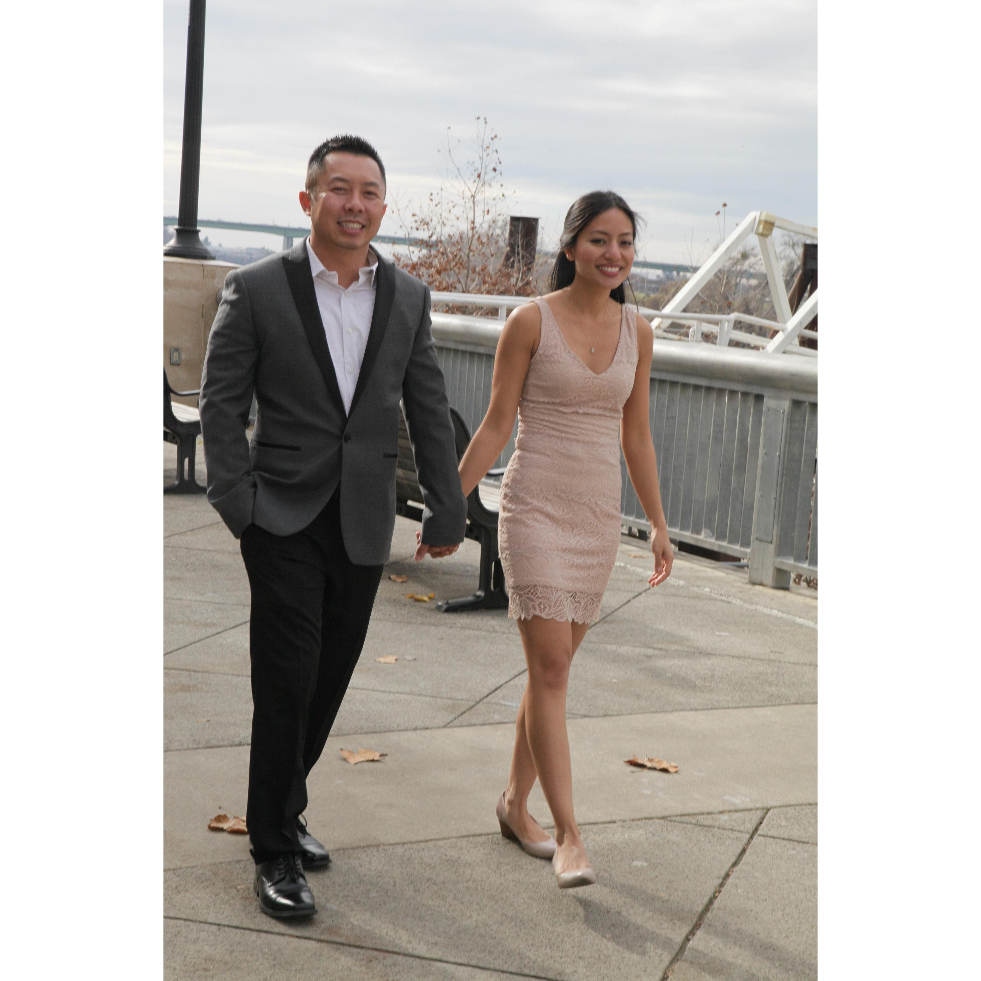 Engagement Pic. Old Sacramento. Dec 23, 2018.