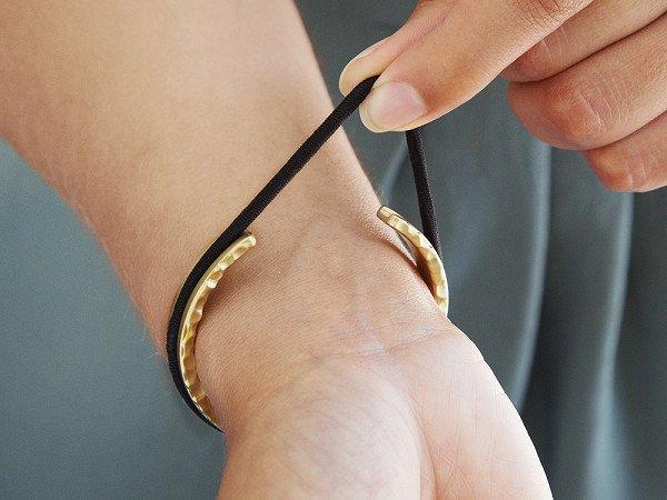 Matte Aluminum Hair Tie Bracelet - Artisan Design