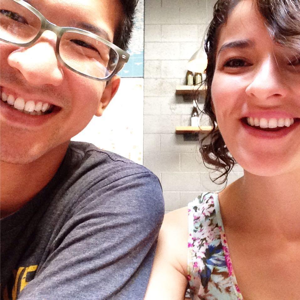 Enjoying Portland food scene and each other's company