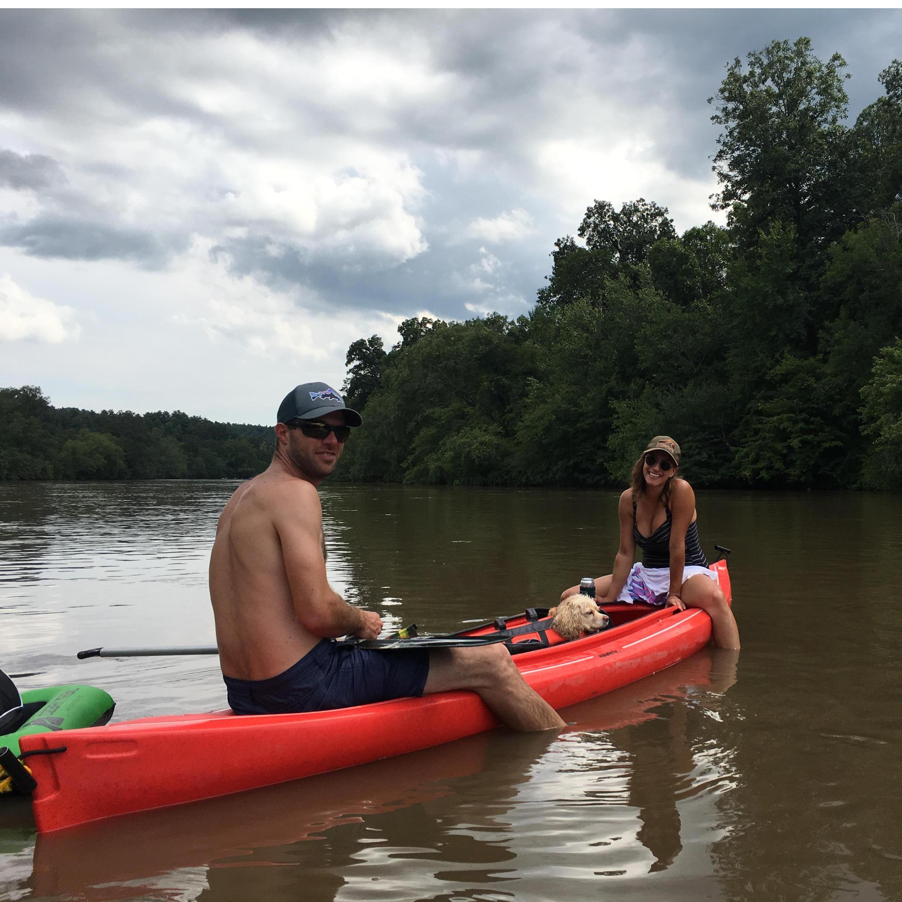 One of many paddles down the French Broad River