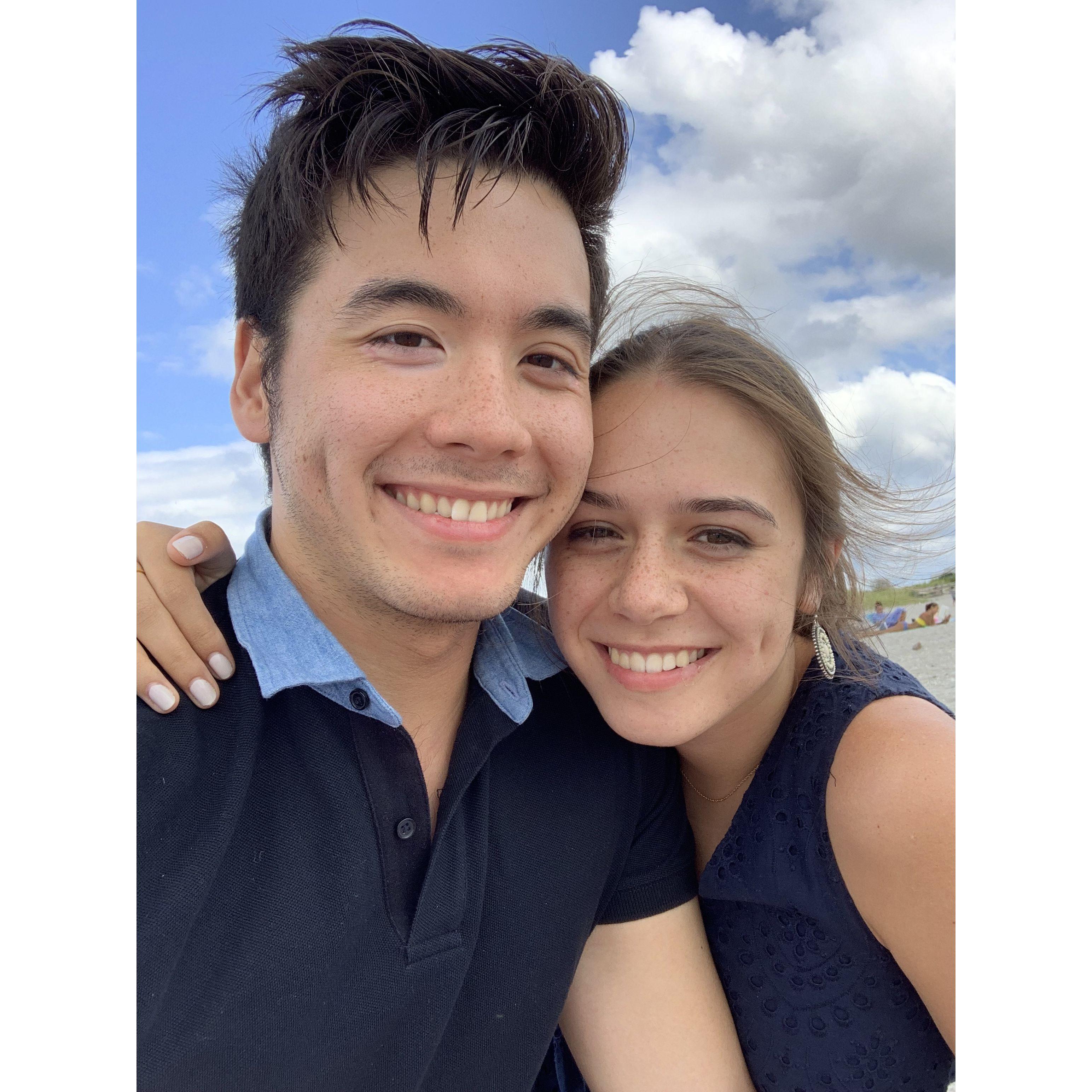 Our first trip to the beach together