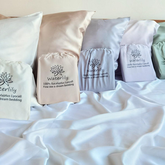 100% Tencel Lyocell Pillowcase Set Eucalyptus Silk Natural Organic softer than Bamboo Pillowcases for hair and skin vegan luxury pillow case