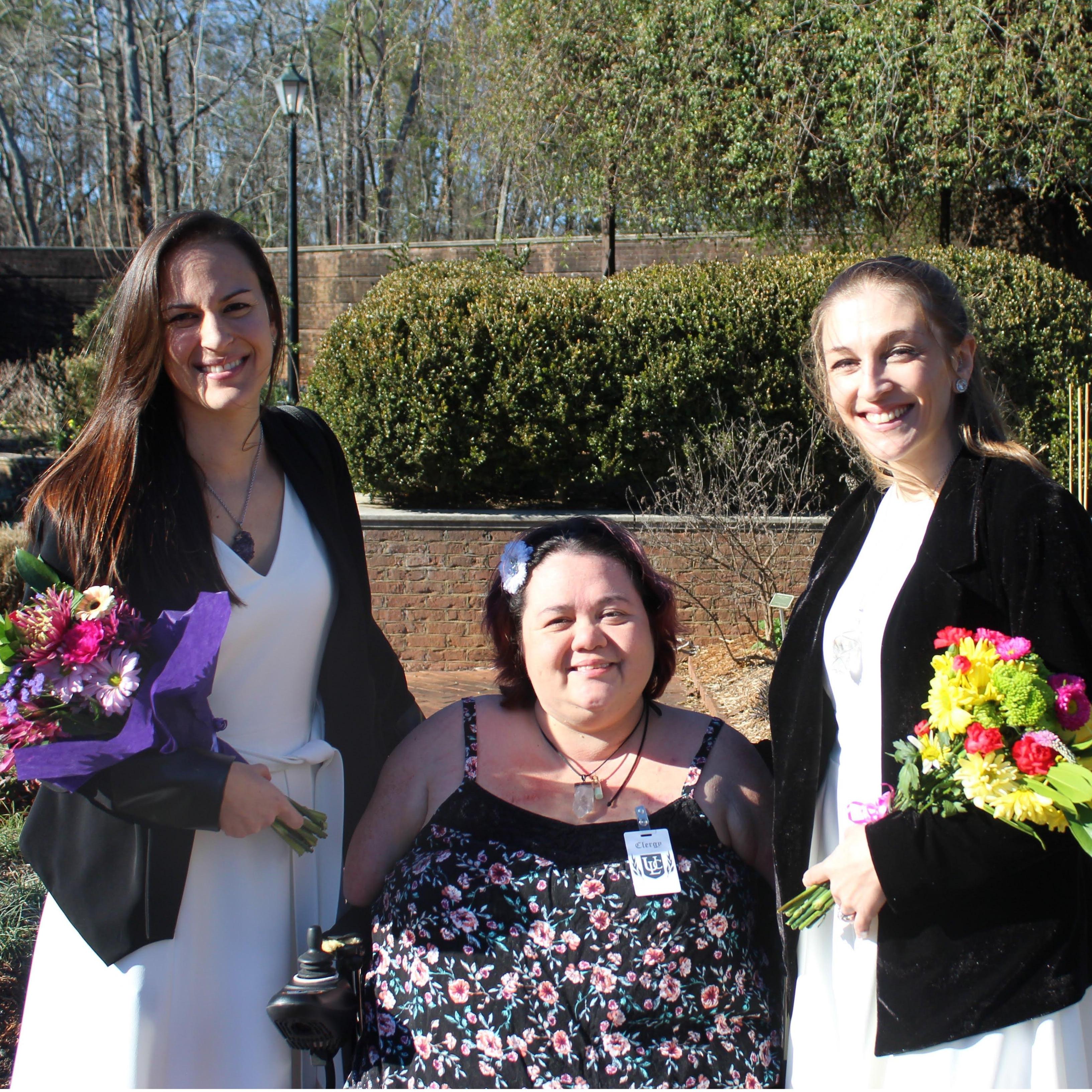 Our amazing friend and officiant, Angel.