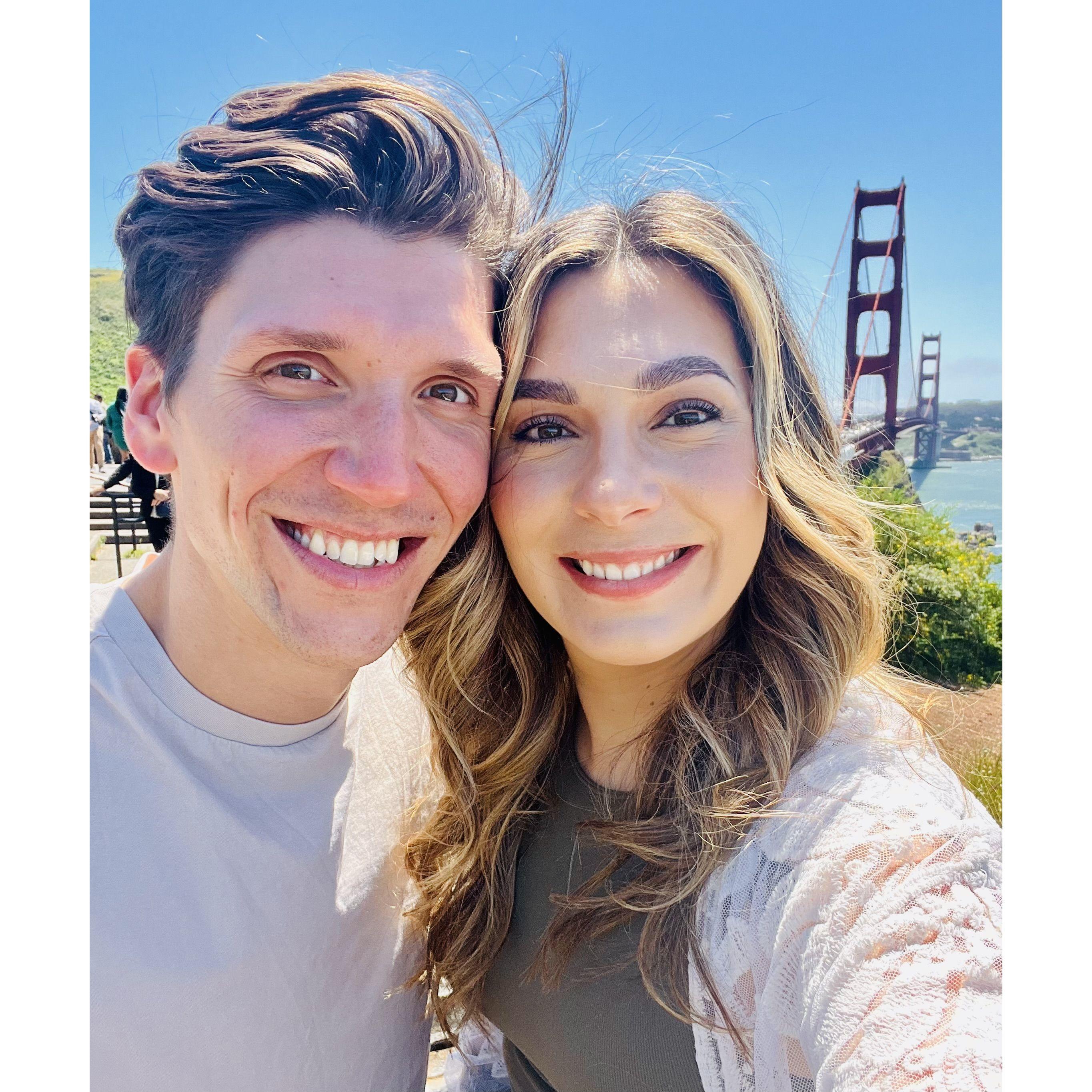 First visit to Golden Gate Bridge, San Francisco