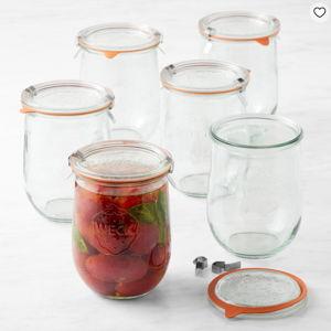 Weck Tulip Jar, Set of 6, 35.9 Oz.