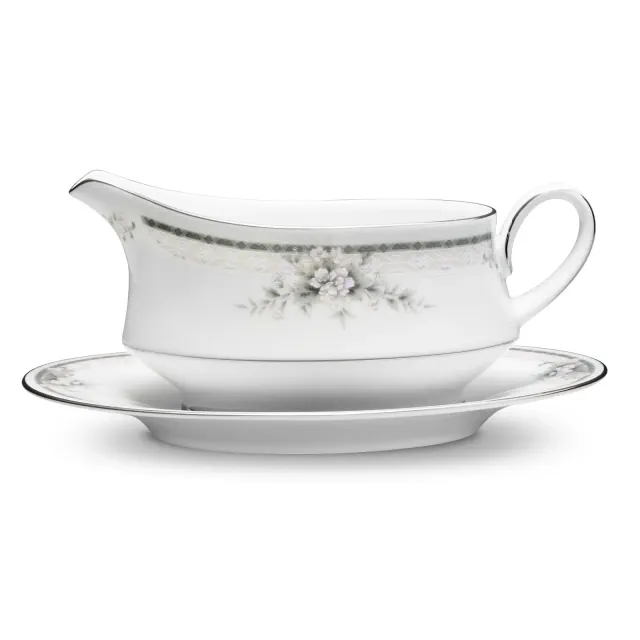 Noritake Sweet Leilani Gravy Boat with Tray