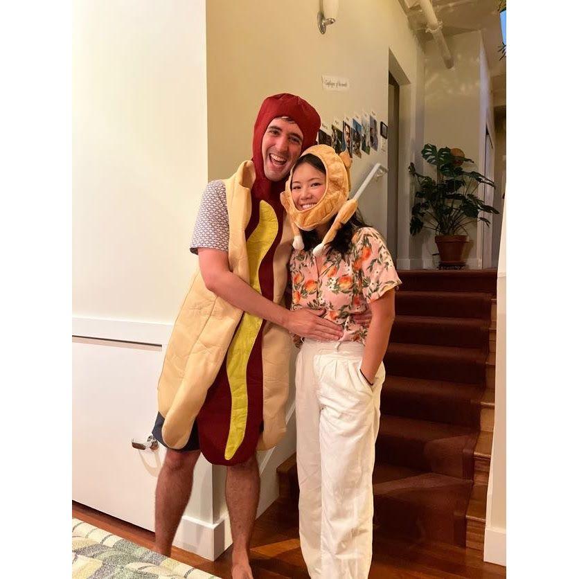 Nick and Ping at Drew's Costco-themed birthday party in 2024. This was also the birthplace of Ping's infamous alter ego "Chicken Ping."